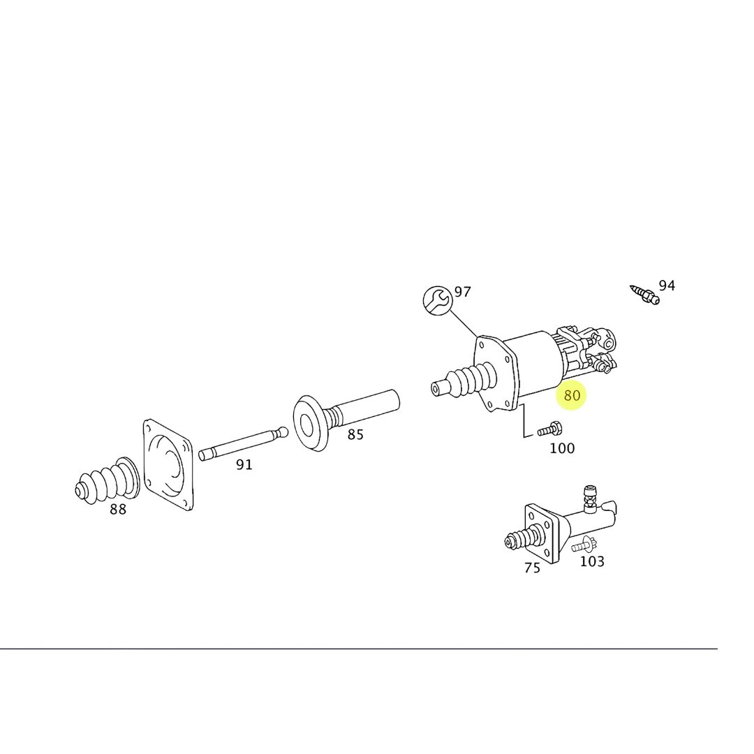 Servo da Embreagem 1620 1319 1418 1718 1721 - A0002541447 A0012955607