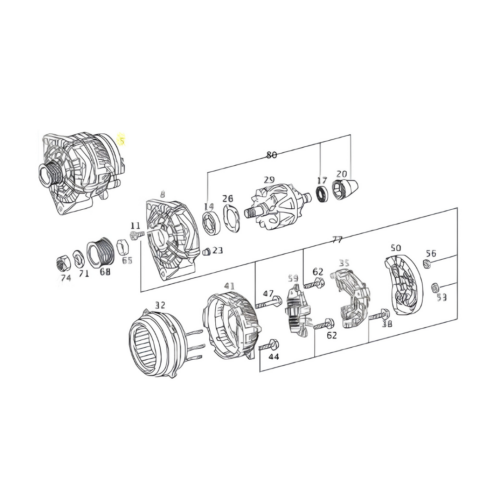 Alternador - A0011501250