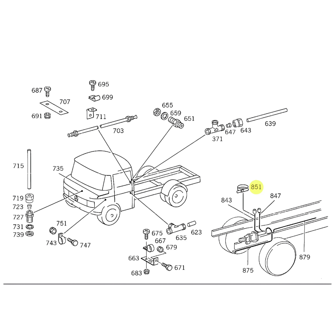 Abraçadeira - Original Mercedes-Benz: A9432600509 N000000000666