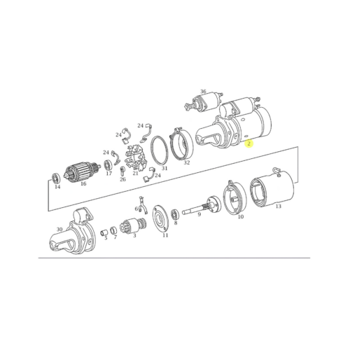Motor de Partida 28MT 12V - A0051518301